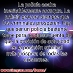 La policia y su posición